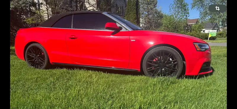 2017 Audi A5 Progressiv, červená, 117 000 km, dovoz Kanada — foto 2 z 10