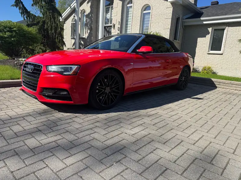 2017 Audi A5 Progressiv, červená, 117 000 km, dovoz Kanada — foto 5 z 10