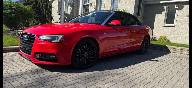 2017 Audi A5 Progressiv, červená, 117 000 km, dovoz Kanada — foto 9 z 10