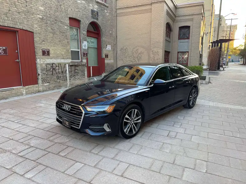 2019 Audi A6 Technik, modrá, 104 300 km, dovoz Kanada — foto 2 z 12