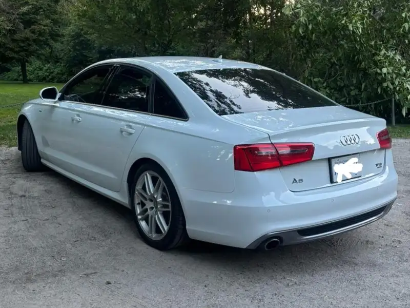 2014 Audi A6 Technik, bílá, 110 000 km, dovoz Kanada — foto 4 z 5