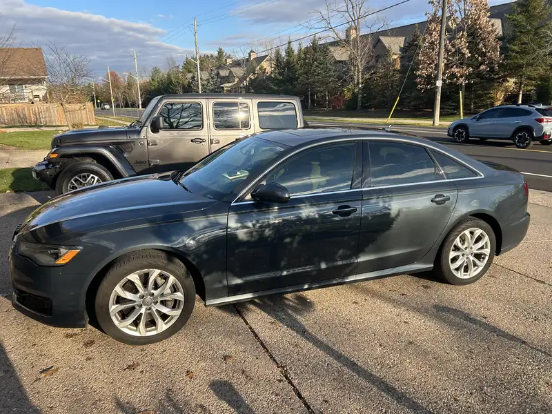 2016 Audi A6 Technik, modrá, 153 956 km, dovoz Kanada — foto 3 z 12