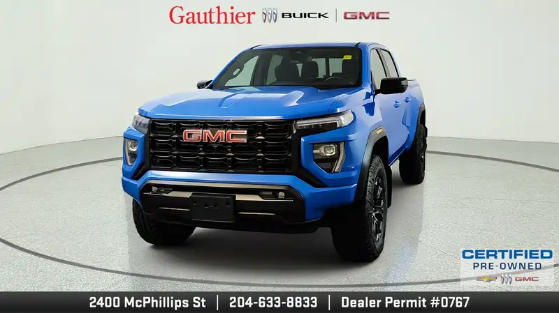 2025 GMC Canyon Elevation, modrá, 30 178 km, dovoz Kanada — foto 6 z 12