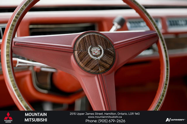 1976 Cadillac Eldorado CONVERTABLE, červená, 69 036 km, dovoz Kanada — foto 15 z 19