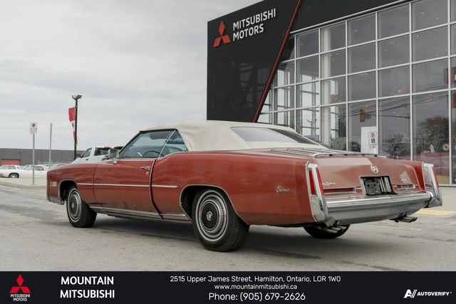 1976 Cadillac Eldorado CONVERTABLE, červená, 69 036 km, dovoz Kanada — foto 5 z 19