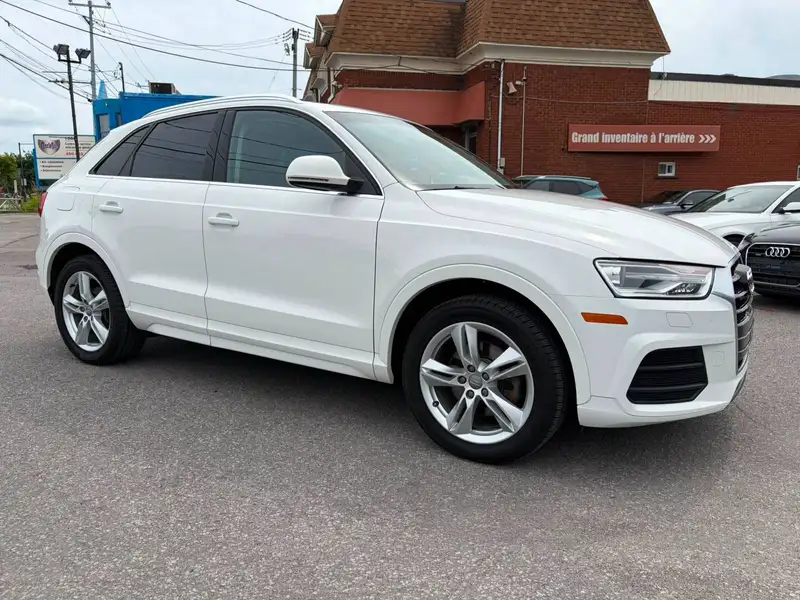 2016 Audi Q3 Progressiv, bílá, 117 930 km, dovoz Kanada — foto 3 z 12
