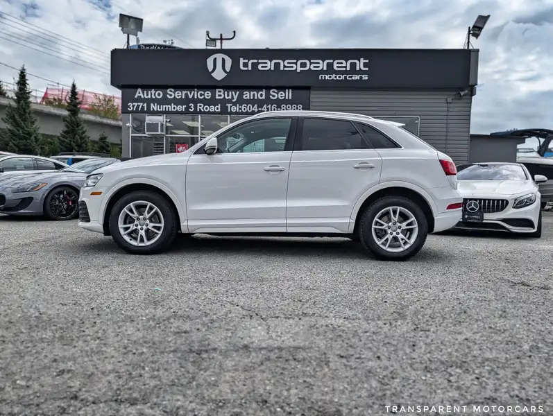 2018 Audi Q3 Progressiv, bílá, 73 200 km, dovoz Kanada — foto 4 z 12