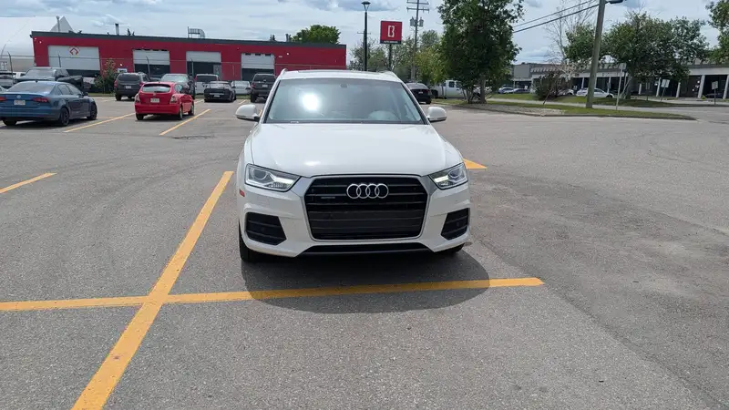 2017 Audi Q3 Progressiv, bílá, 122 761 km, dovoz Kanada — foto 2 z 8
