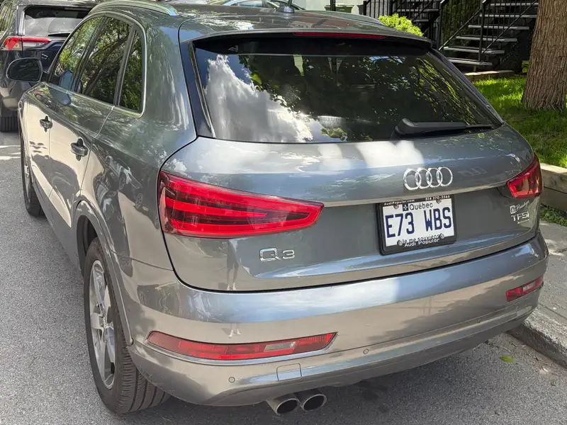 2015 Audi Q3 Progressiv, šedá, 107 600 km, dovoz Kanada — foto 3 z 6