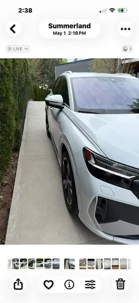 2022 Audi Q4 e-tron Technik, bílá, 75 000 km, dovoz Kanada — foto 2 z 8
