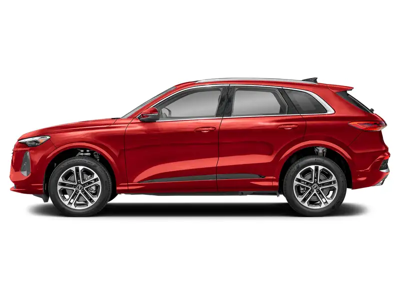 2025 Audi Q5 Progressiv, červená, 10 878 km, dovoz Kanada — foto 3 z 11