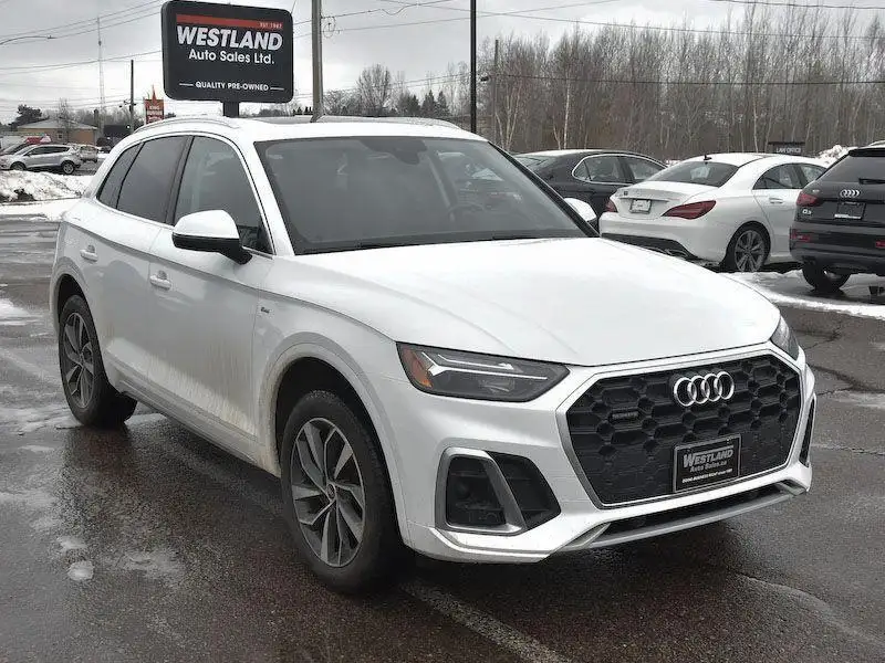 2022 Audi Q5 PROGRESSIV, bílá, 71 259 km, dovoz Kanada — foto 2 z 8