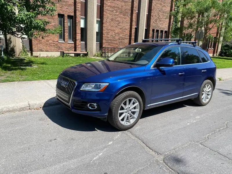 2017 Audi Q5 Technik, modrá, 69 000 km, dovoz Kanada — foto 2 z 12