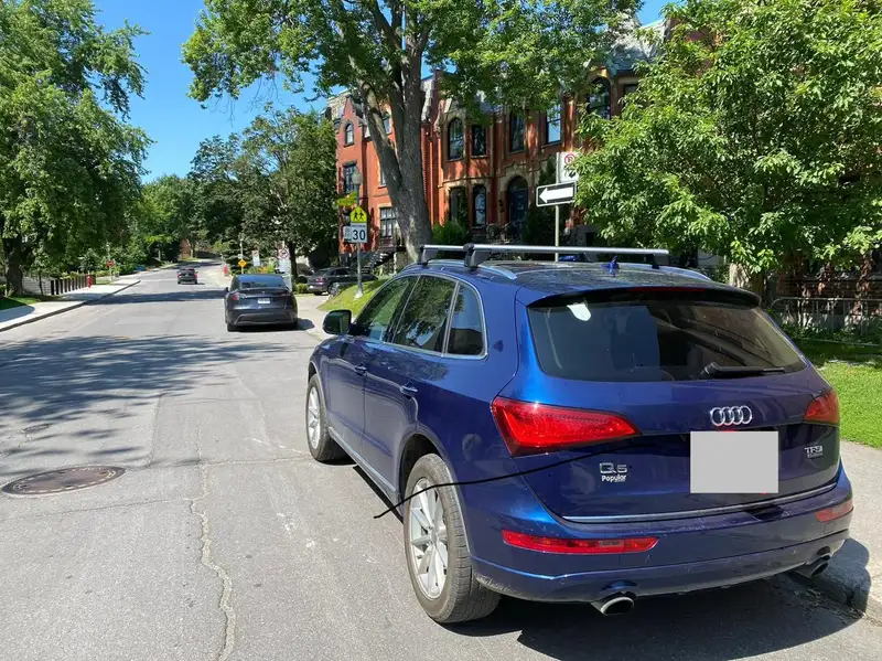 2017 Audi Q5 Technik, modrá, 69 000 km, dovoz Kanada — foto 3 z 12