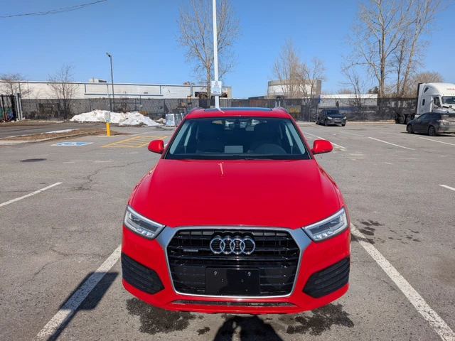 2017 Audi Q3 Technik, červená, 136 000 km, dovoz Kanada — foto 3 z 5