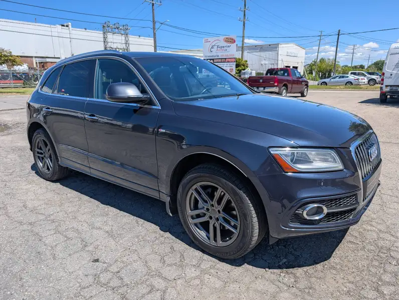 2017 Audi Q5 Technik, modrá, 198 000 km, dovoz Kanada — foto 6 z 12