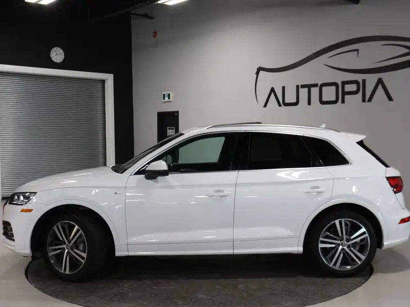 2018 Audi Q5 Progressiv, bílá, 52 680 km, dovoz Kanada — foto 4 z 12