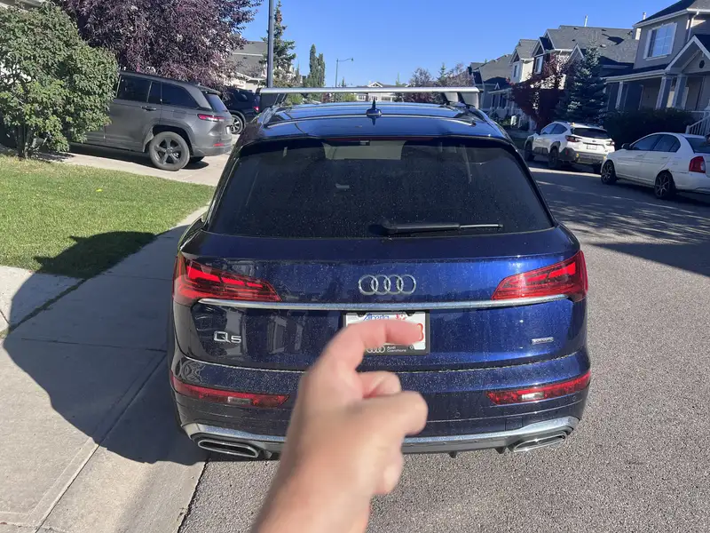 2023 Audi Q5 Progressiv, modrá, 44 000 km, dovoz Kanada — foto 3 z 7