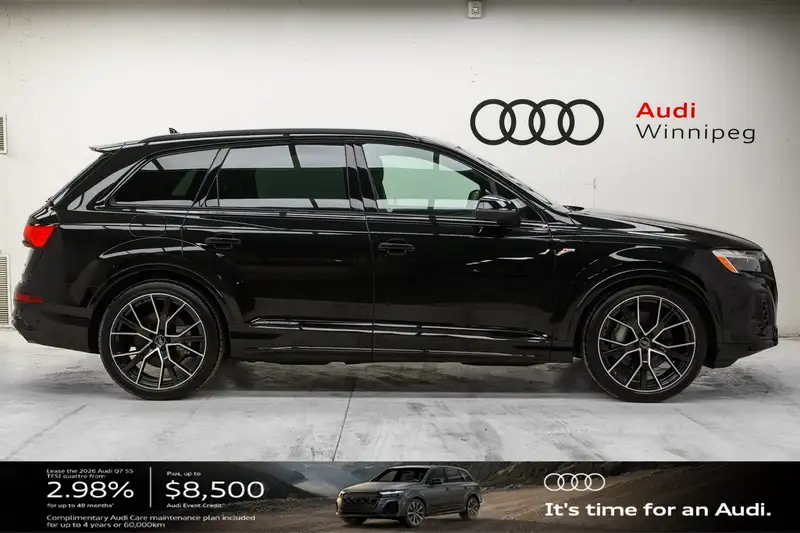 2026 Audi Q7 Progressiv, černá, 21 km, dovoz Kanada — foto 4 z 12