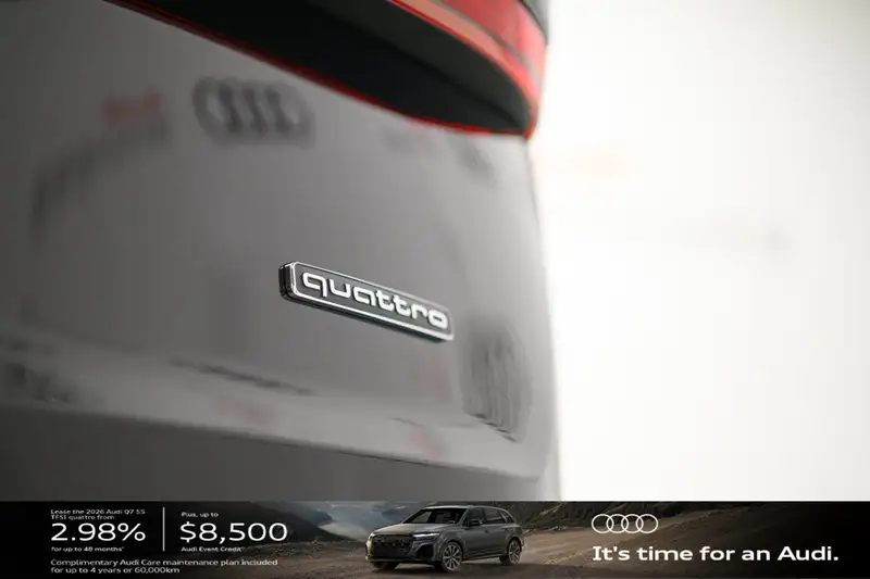 2026 Audi Q7 Progressiv, černá, 21 km, dovoz Kanada — foto 9 z 12