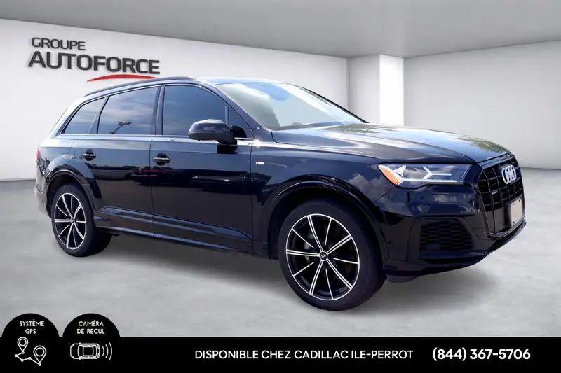 2022 Audi Q7 Progressiv, černá, 65 369 km, dovoz Kanada — foto 3 z 12