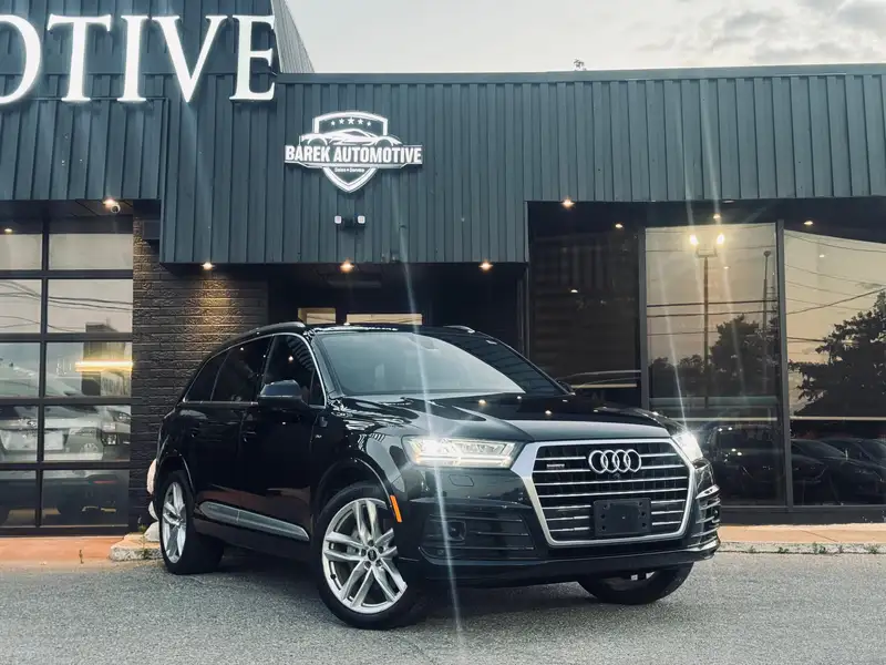 2017 Audi Q7 Technik, modrá, 175 000 km, dovoz Kanada — foto 2 z 12