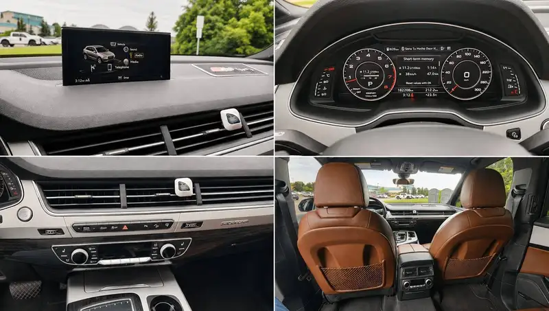 2017 Audi Q7 Technik, bílá, 182 500 km, dovoz Kanada — foto 12 z 12
