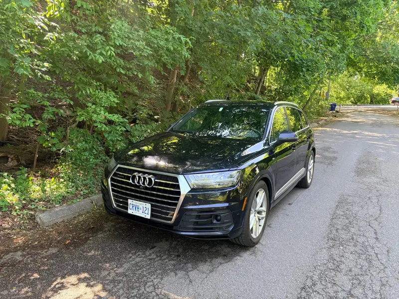 2017 Audi Q7 Technik, modrá, 183 076 km, dovoz Kanada — foto 2 z 12