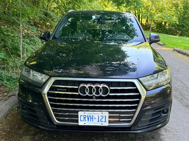 2017 Audi Q7 Technik, modrá, 183 076 km, dovoz Kanada — foto 3 z 12