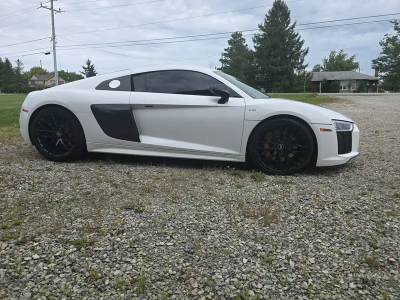 2018 Audi R8 V10 Performance Plus, bílá, 74 000 km, dovoz Kanada — foto 4 z 12