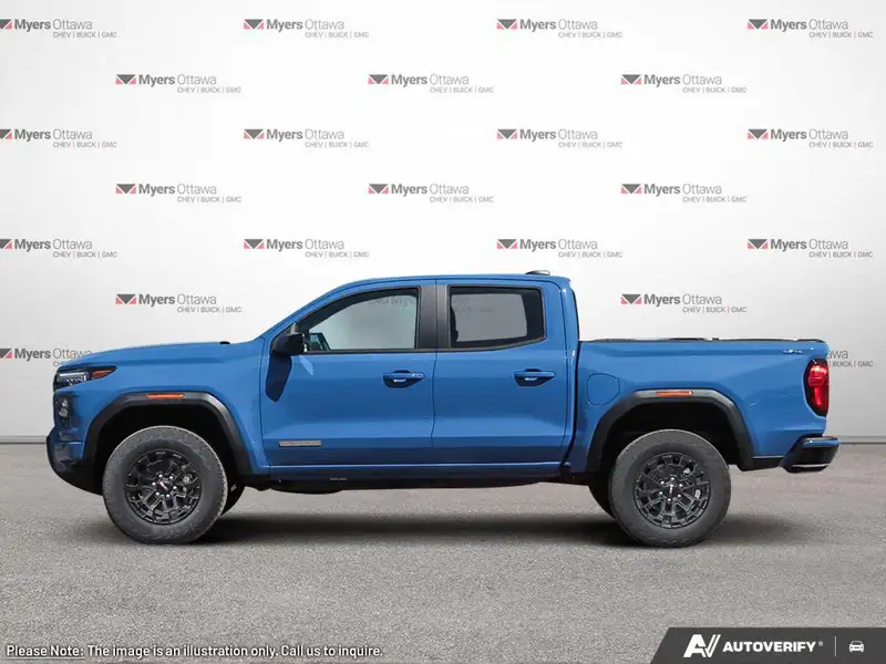 2026 GMC Canyon Elevation ELEVATION, CONV PACKAGE, 2.7 TURBO, modrá, 10 km, dovoz Kanada — foto 3 z 12