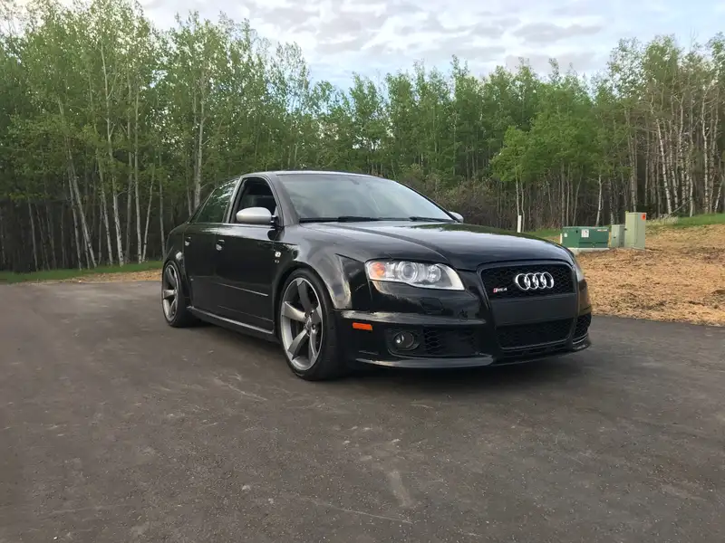 2008 Audi RS4, černá, 198 000 km, dovoz Kanada — foto 9 z 12