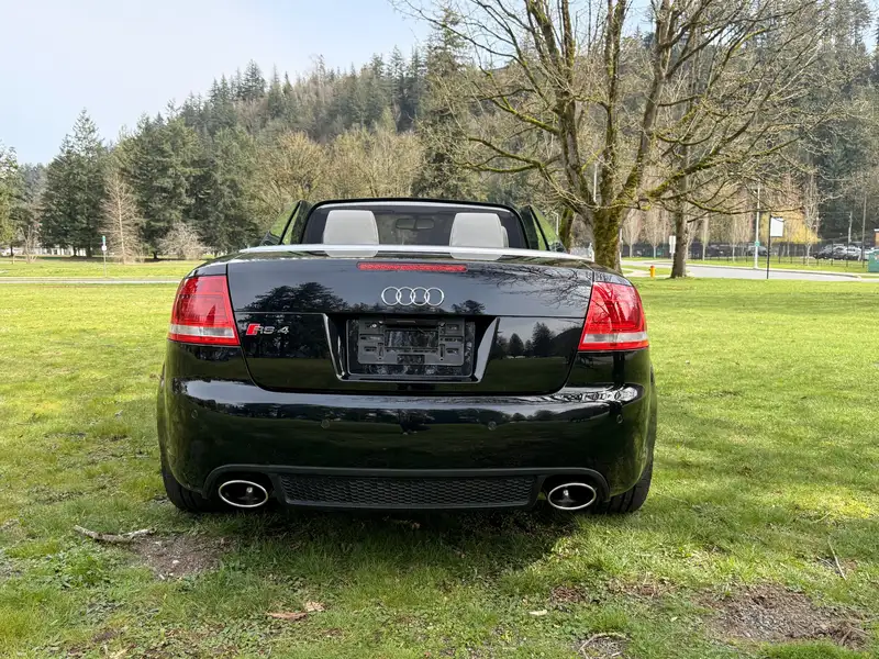 2008 Audi RS4, černá, 103 415 km, dovoz Kanada — foto 5 z 12