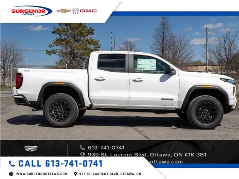 2026 GMC Canyon Elevation, bílá, 95 km, dovoz Kanada — foto 9 z 12