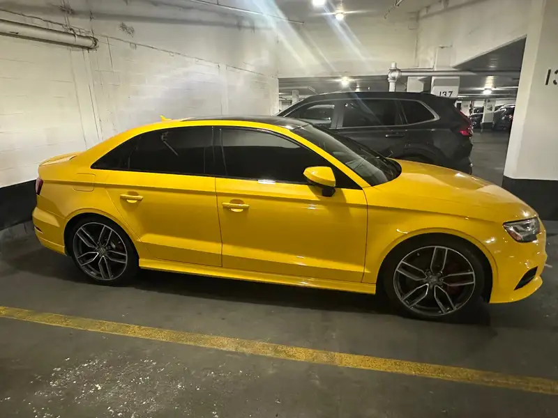 2018 Audi S3 Technik, žlutá, 121 600 km, dovoz Kanada — foto 2 z 12