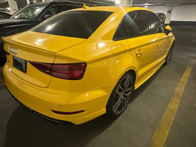 2018 Audi S3 Technik, žlutá, 121 600 km, dovoz Kanada — foto 9 z 12