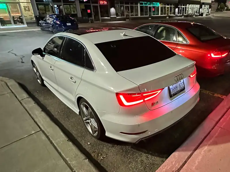 2015 Audi S3 Technik, bílá, 129 000 km, dovoz Kanada — foto 3 z 4