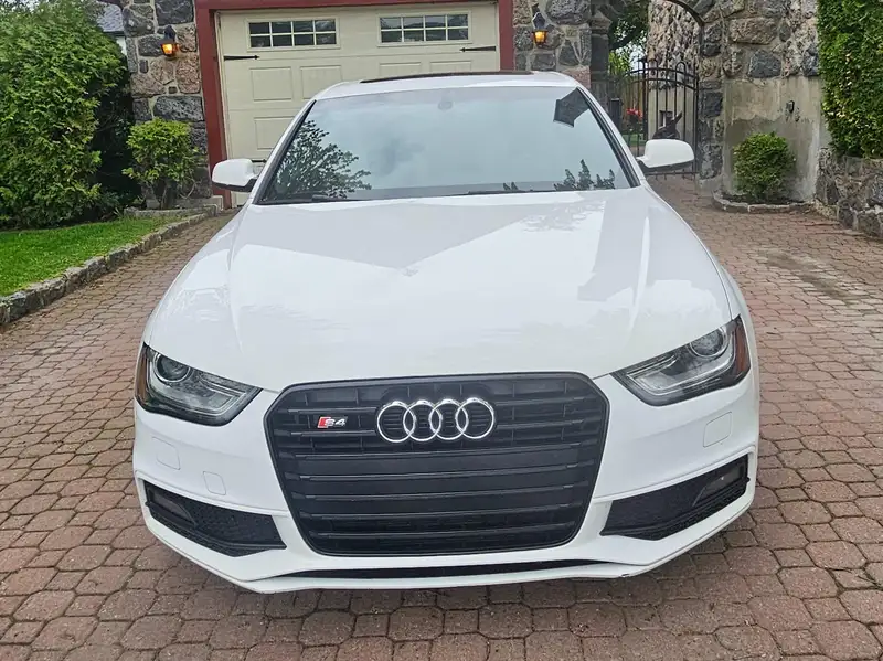 2015 Audi S4 Progressiv, bílá, 128 432 km, dovoz Kanada — foto 3 z 9