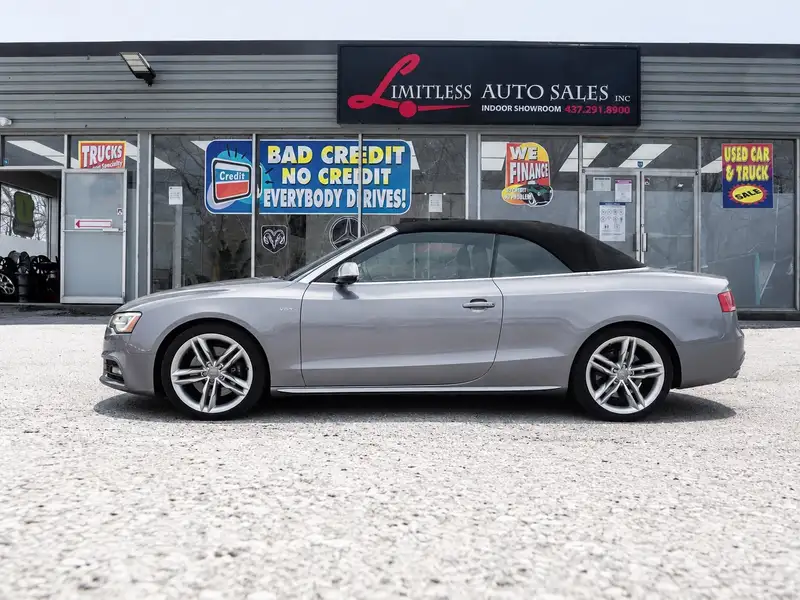 2016 Audi S5 2dr Conv Auto Technik, šedá, 170 100 km, dovoz Kanada — foto 2 z 12