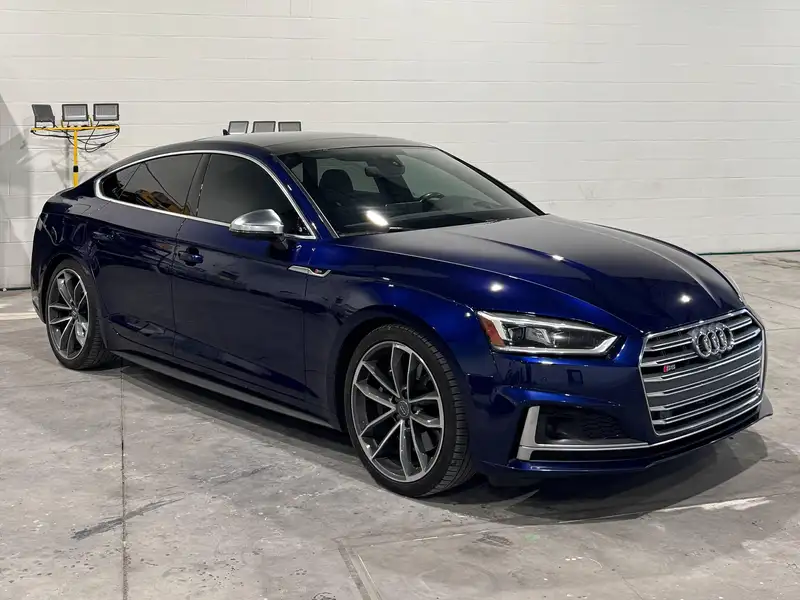 2018 Audi S5 Technik, modrá, 174 000 km, dovoz Kanada — foto 5 z 12