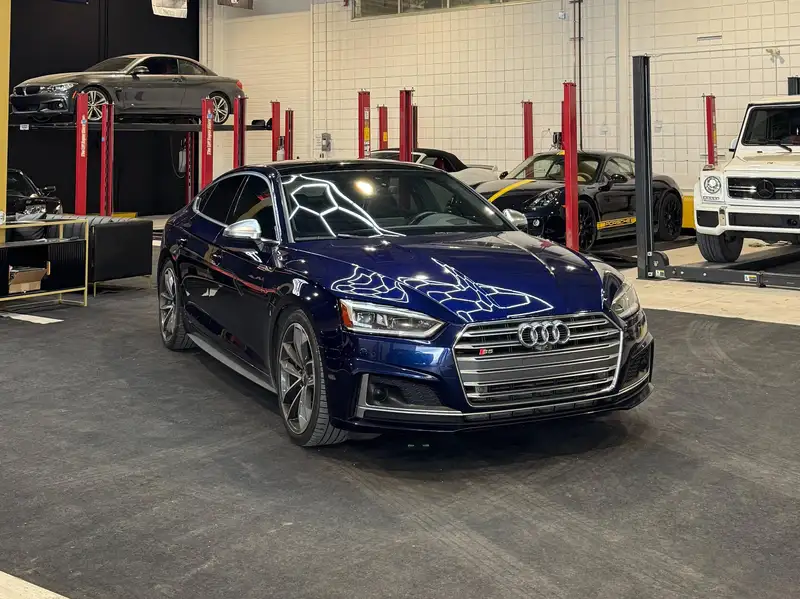 2018 Audi S5 Technik, modrá, 174 000 km, dovoz Kanada — foto 6 z 12