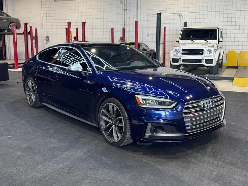2018 Audi S5 Technik, modrá, 174 000 km, dovoz Kanada — foto 7 z 12