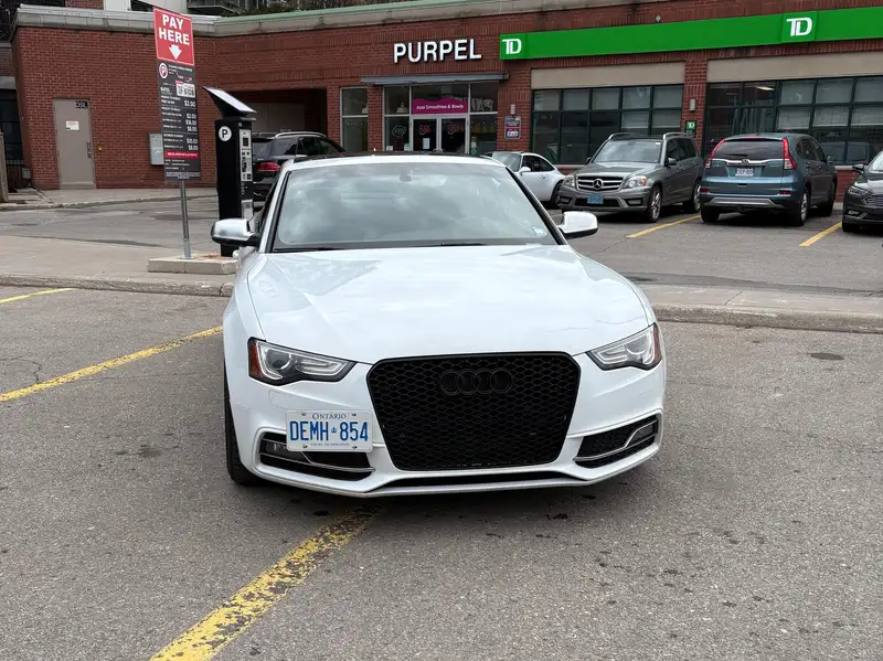 2014 Audi S5 Technik, bílá, 185 000 km, dovoz Kanada — foto 2 z 12