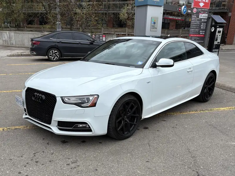 2014 Audi S5 Technik, bílá, 185 000 km, dovoz Kanada — foto 4 z 12