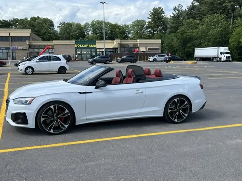 2022 Audi S5 Technik, bílá, 59 000 km, dovoz Kanada — foto 3 z 3