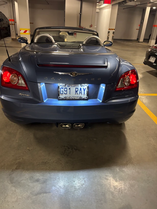2005 Chrysler Crossfire, modrá, 46 700 km, dovoz Kanada — foto 3 z 5