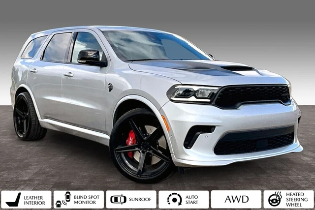 2025 Dodge Durango Srt Hellcat Silve, stříbrná, 27 822 km, dovoz Kanada — foto 2 z 20