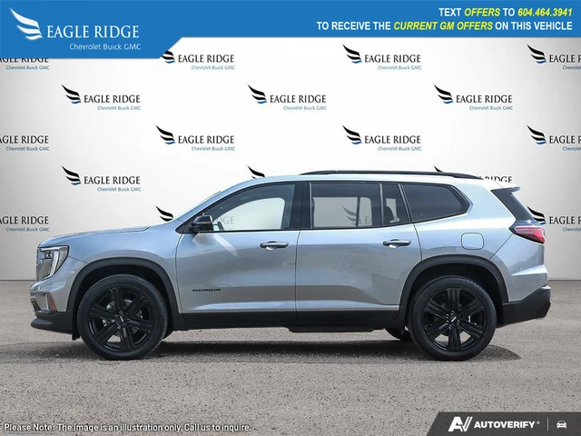 2026 GMC Acadia Elevation, stříbrná, 10 km, dovoz Kanada — foto 3 z 5