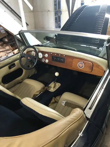 1990 Austin-Healey 3000 convertable, modrá, 26 000 km, dovoz Kanada — foto 11 z 12
