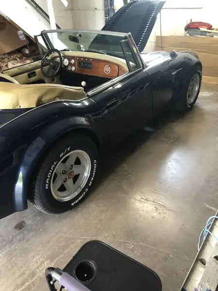 1990 Austin-Healey 3000 convertable, modrá, 26 000 km, dovoz Kanada — foto 12 z 12